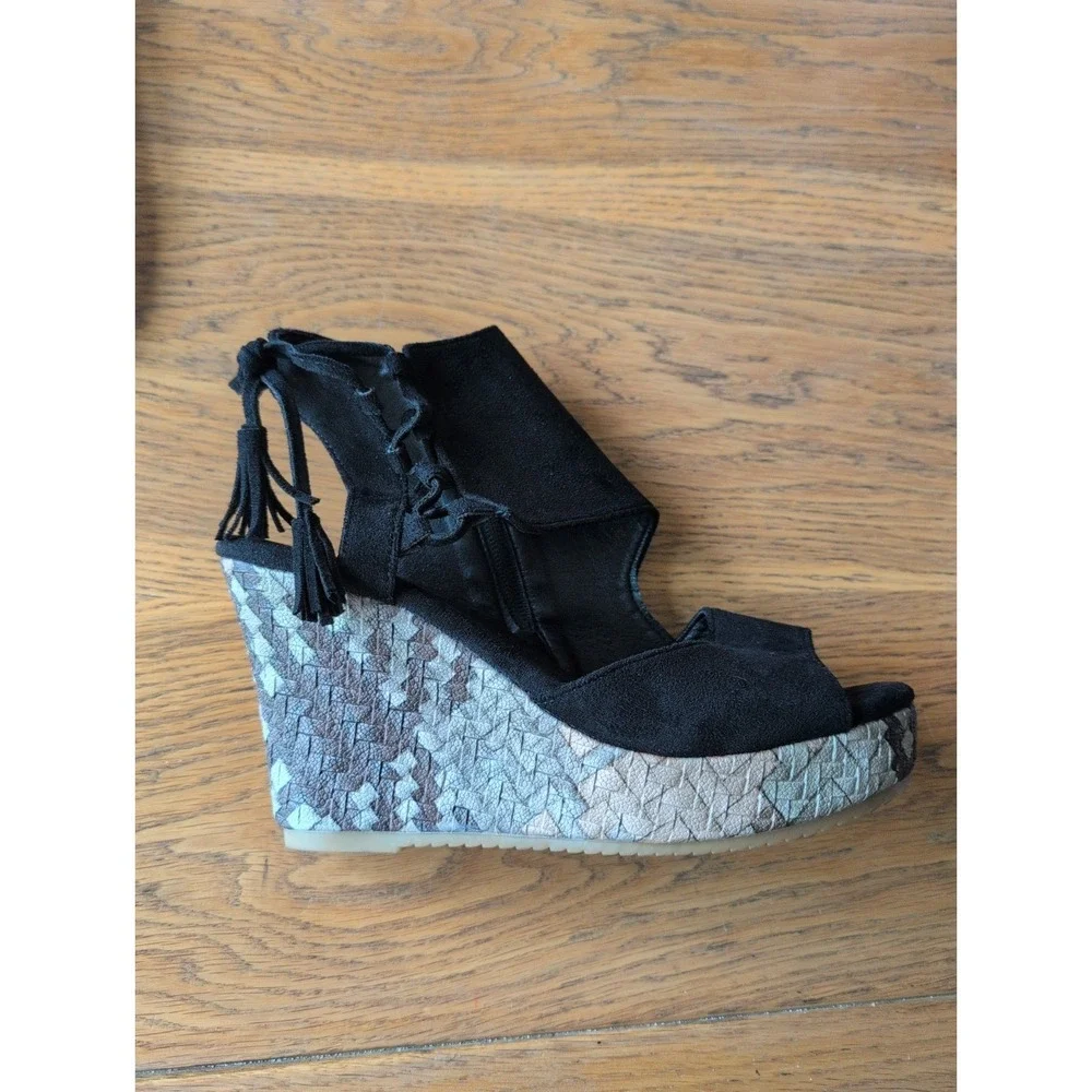 WOMENS BLACK SUEDE 4